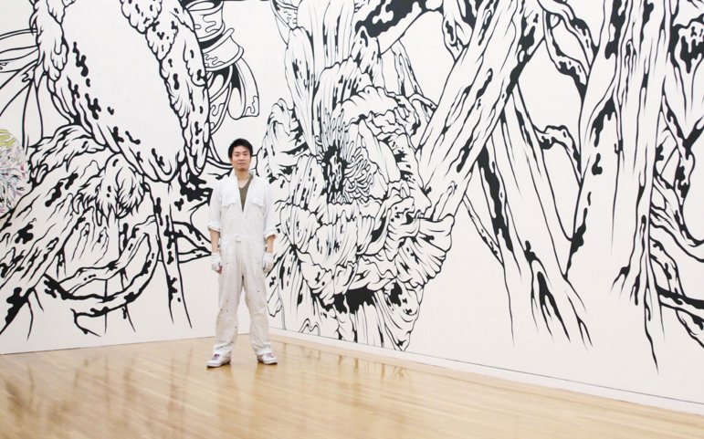 ★再度、値下げしました！★   黒田哲二　白い菊の絵　額装　送料無料！ ☆再度、値下げしました！☆ 黒田哲二 白い菊の絵 額装 送料無料！